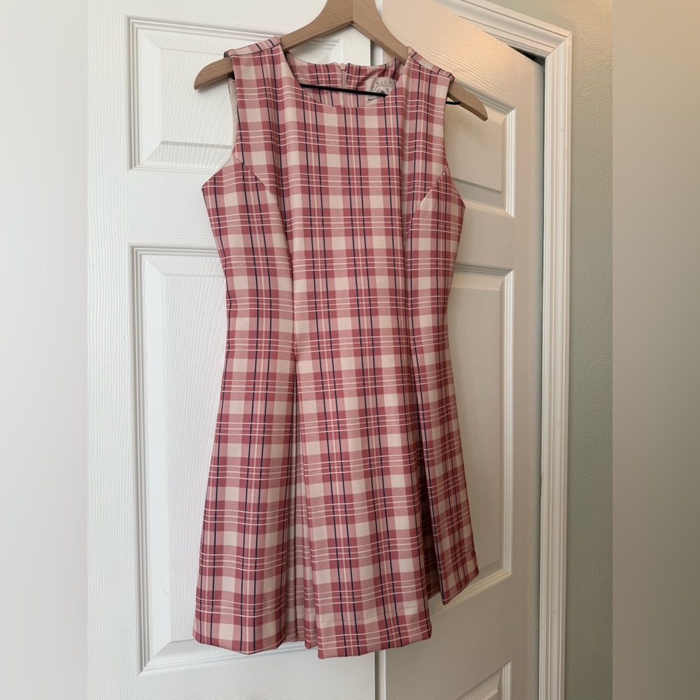 Silka plaid pink mini dress - Picture 4 of 4
